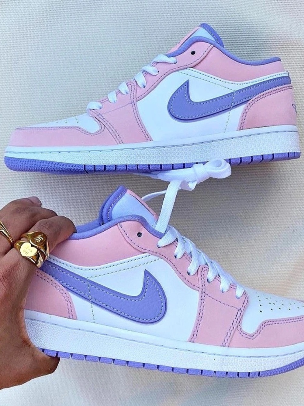Nike Air Jordan 1 Low SE Arctic Punch Pink Purple Sneakers US Men's 7 Like New